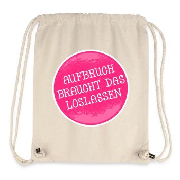 NEUSTART ANFANGEN LOSLASSEN - Stanley/Stella recycelter Gym Bag - Naturweiß - Vorne