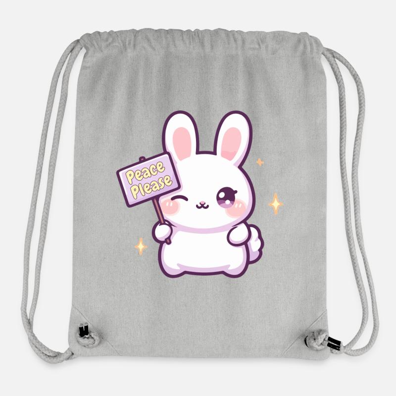 Frieden bitte - Stanley/Stella recycelter Gym Bag - Grau meliert