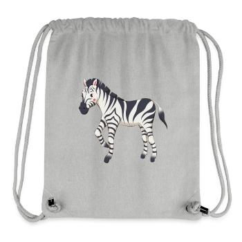 Zebra - Stanley/Stella recycelter Gym Bag - Grau meliert - Vorne