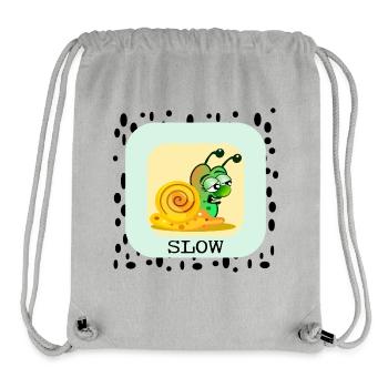 SLOW SNAIL - Stanley/Stella Recycled Gym Bag - heather grey - Front
