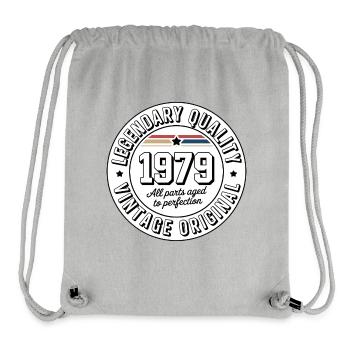 Vintage 1979 Quality Label - Stanley/Stella Recycled Gym Bag - heather grey - Front