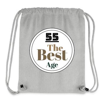 The best Age serie - Stanley/Stella recycelter Gym Bag - Grau meliert - Vorne