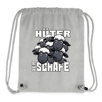 Hüter der Schafe - Hirte - Stanley/Stella recycelter Gym Bag - Grau meliert - Vorne