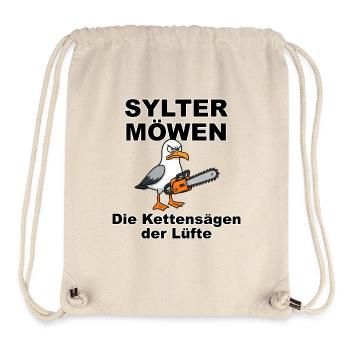 Sylt Seagulls: Design by Dekoinsel Sylt - Stanley/Stella Recycled Gym Bag - natural - Front