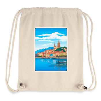 San Sebastián Spanien Mittelmeerhafen Aussicht - Stanley/Stella recycelter Gym Bag - Naturweiß - Vorne