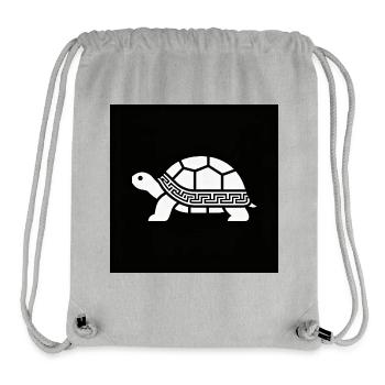Geometrische Schildkröte mit Muster - Stanley/Stella recycelter Gym Bag - Grau meliert - Vorne