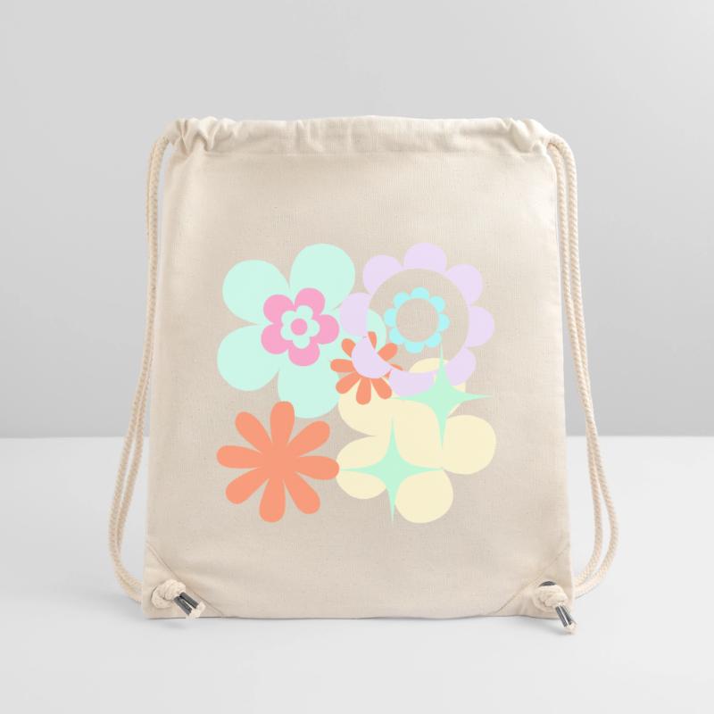 Blossom Pop Retro Pattern Stanley/Stella Recycled Gym Bag