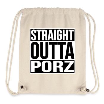 STRAIGHT OUTTA KÖLN PORZ - Stanley/Stella recycelter Gym Bag - Naturweiß - Vorne