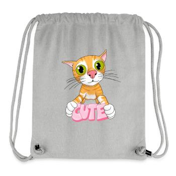 cute - Stanley/Stella Recycled Gym Bag - heather grey - Front