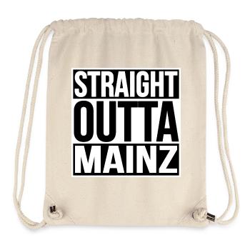 STRAIGHT OUTTA MAINZ - Stanley/Stella recycelter Gym Bag - Naturweiß - Vorne
