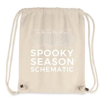 Schéma de saison effrayante, Ingénieur Halloween tshirt - Sac à cordon recyclé Stanley/Stella - blanc naturel - Devant