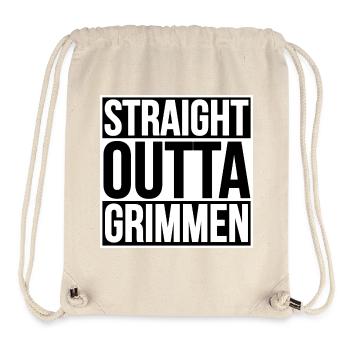 STRAIGHT OUTTA GRIMMEN - Stanley/Stella Recycled Gym Bag - natural - Front