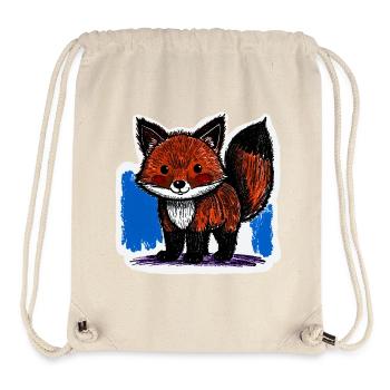 Kleiner Fuchs (Buntstiftzeichnung) - Stanley/Stella recycelter Gym Bag - Naturweiß - Vorne