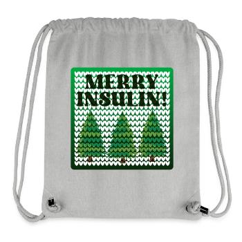 CHRISTMAS DIABETES INSULIN - Stanley/Stella Recycled Gym Bag - heather grey - Front