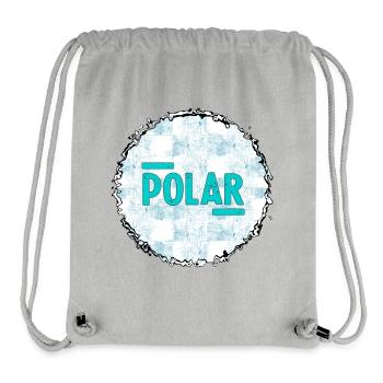 Polar Block Muster - Stanley/Stella recycelter Gym Bag - Grau meliert - Vorne