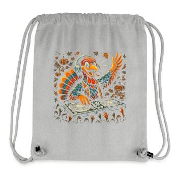 Automne Turquie DJ Artwork - Sac à cordon recyclé Stanley/Stella - gris chiné - Devant