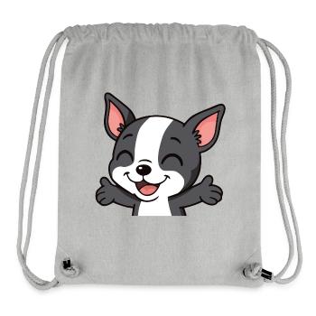 Boston – Umarmungen - Stanley/Stella recycelter Gym Bag - Grau meliert - Vorne