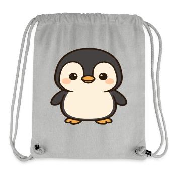 Kawaii Pinguin Charm - Stanley/Stella recycelter Gym Bag - Grau meliert - Vorne