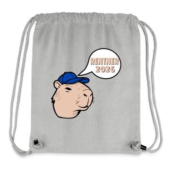 Rentner Rente 2026 Capybara - Stanley/Stella recycelter Gym Bag - Grau meliert - Vorne