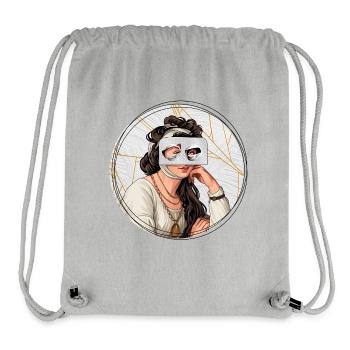Illustration // Blick durch Medikamente - Stanley/Stella recycelter Gym Bag - Grau meliert - Vorne
