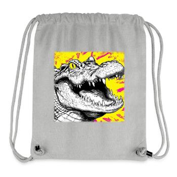Krokodil Sketch – Urban Graffiti Style Design - Stanley/Stella recycelter Gym Bag - Grau meliert - Vorne
