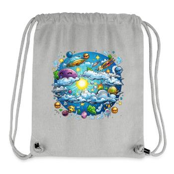 Cloud Cosmos Fantasy World - Stanley/Stella Recycled Gym Bag - heather grey - Front