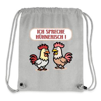 Chickens Language Poultry - Stanley/Stella Recycled Gym Bag - heather grey - Front