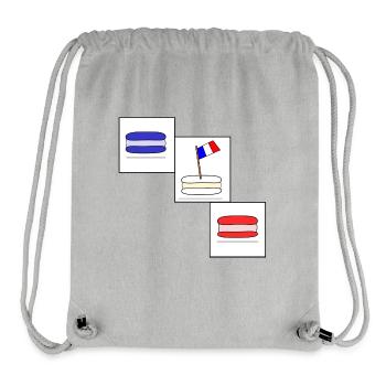 Franzoesische_Macarons - Stanley/Stella Recycled Gym Bag - heather grey - Front