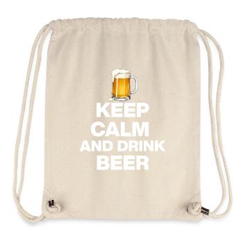 KEEP CALM AND DRINK BEER! BEER LOVERS CELEBRATE W - Stanley/Stella Recycled Gym Bag - natural - Front
