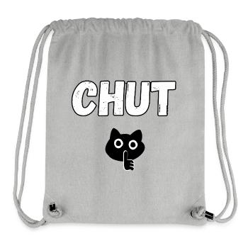 Be quiet - Stanley/Stella Recycled Gym Bag - heather grey - Front