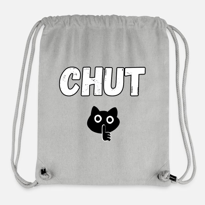 Sei still - Stanley/Stella recycelter Gym Bag - Grau meliert