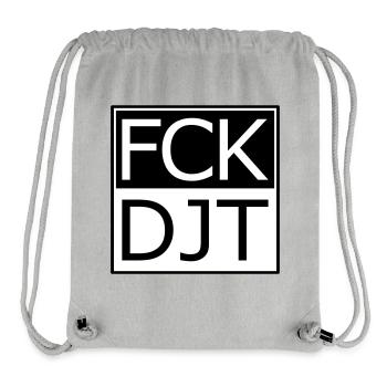 Provocative Block Typography Protest - Stanley/Stella Recycled Gym Bag - heather grey - Front