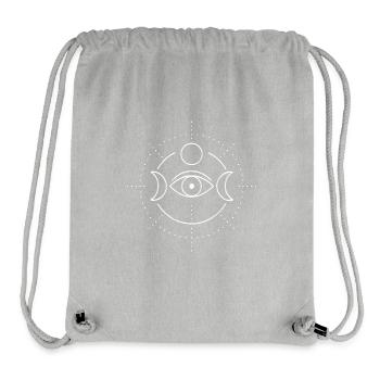 Mondphasen-Auge Mandala - Stanley/Stella recycelter Gym Bag - Grau meliert - Vorne