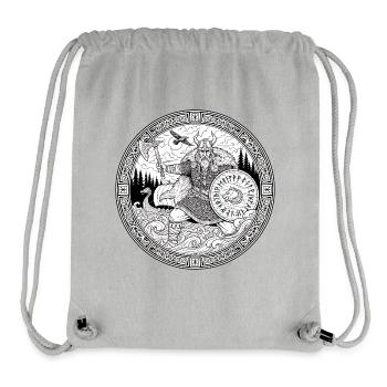 Runenheld der Nordsee - Stanley/Stella recycelter Gym Bag - Grau meliert - Vorne