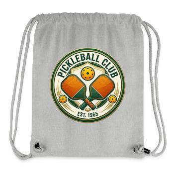 Vintage Pickleball Club logo - Stanley/Stella Recycled Gym Bag - heather grey - Front