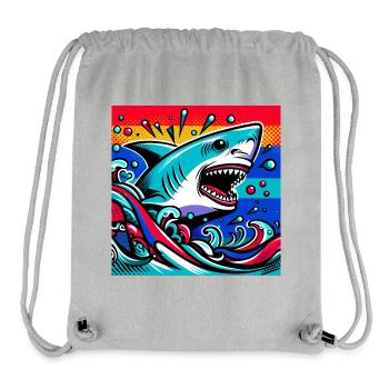 Hai - Stanley/Stella recycelter Gym Bag - Grau meliert - Vorne