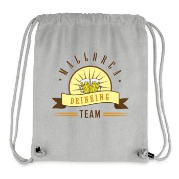 Biertrinker Team Logo Motiv - Stanley/Stella recycelter Gym Bag - Grau meliert - Vorne