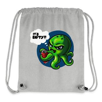 Grumpy Kraken - Stanley/Stella Recycled Gym Bag - heather grey - Front