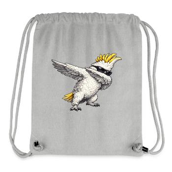 Dabbing Kakadu - Stanley/Stella recycelter Gym Bag - Grau meliert - Vorne
