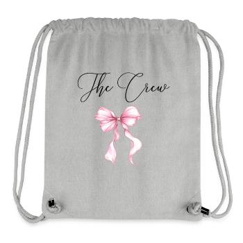 The Crews! Pink ribbon - Stanley/Stella Recycled Gym Bag - heather grey - Front