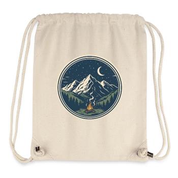 Lunar night at Wandalu Vuhs mountain camp - Stanley/Stella Recycled Gym Bag - natural - Front