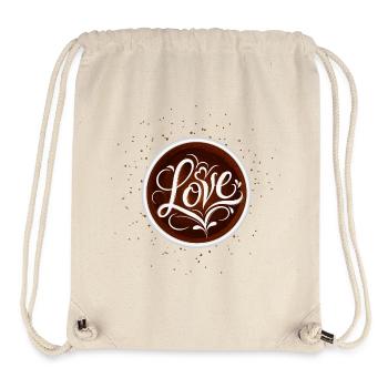 Coffee Love Latte Art Kaffee Design  - Stanley/Stella recycelter Gym Bag - Naturweiß - Vorne