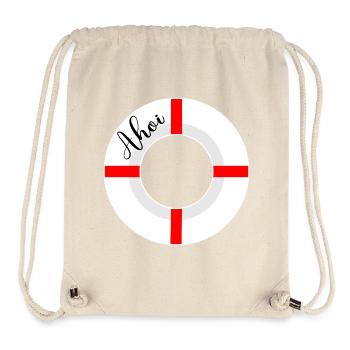 Ahoi Rettungsringe - Stanley/Stella recycelter Gym Bag - Naturweiß - Vorne