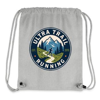 Ultra Trail Running - Sac à cordon recyclé Stanley/Stella - gris chiné - Devant