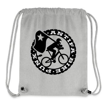 Antifa Bike Punks - Stanley/Stella recycelter Gym Bag - Grau meliert - Vorne