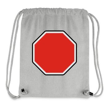 verkehrsschild - für eigenen text - Stanley/Stella Recycled Gym Bag - heather grey - Front