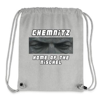 Chemnitz, domicile du Nischel - Sac à cordon recyclé Stanley/Stella - gris chiné - Devant