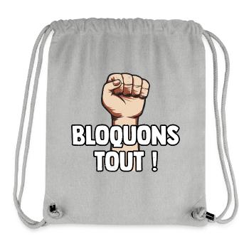 Lasst uns alles blockieren! Blockadebewegung vom 10. September - Stanley/Stella recycelter Gym Bag - Grau meliert - Vorne