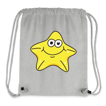 étoile de mer - Sac à cordon recyclé Stanley/Stella - gris chiné - Devant