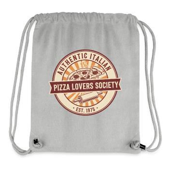 Pizza Lover Italian Authentic - Stanley/Stella Recycled Gym Bag - heather grey - Front